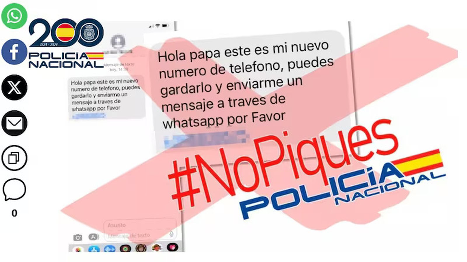 Imagen de archivo de la estafa del hijo en apuros.