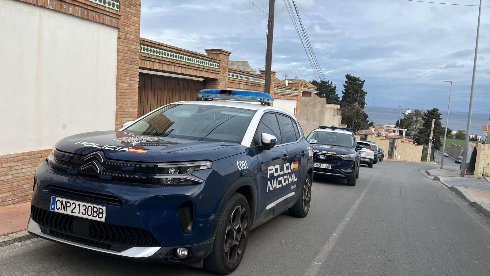La Policía, en Cortijo Moreno.