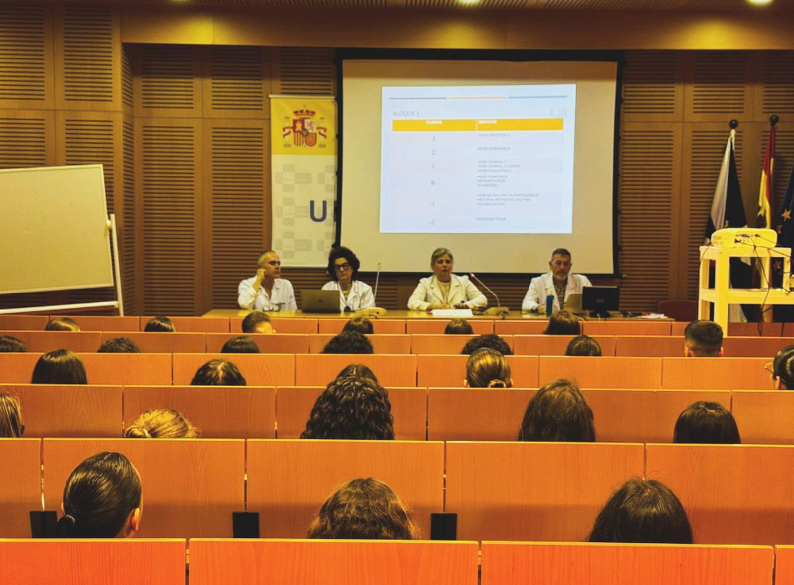 Acto de recepción de los estudiantes