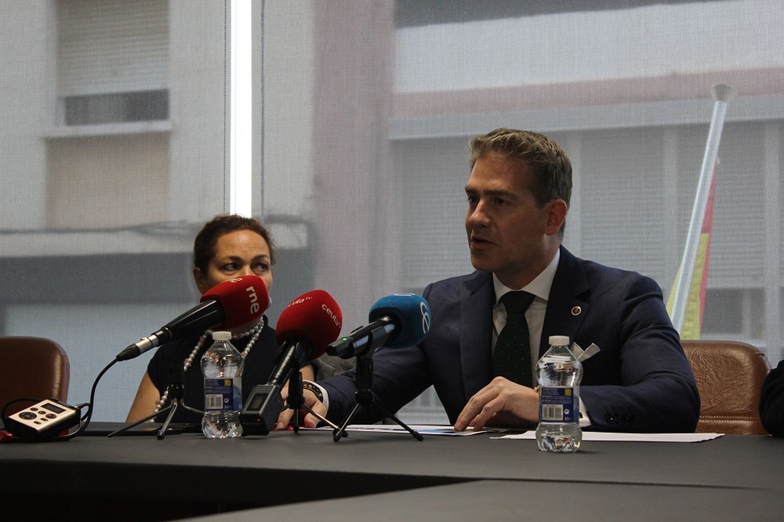 Karim Bulaix durante la rueda de prensa.