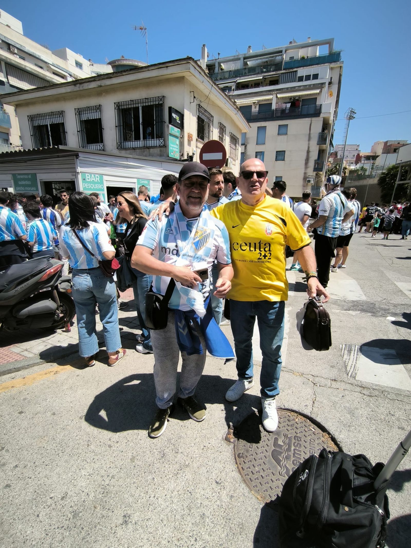 Ambiente en la previa del partido