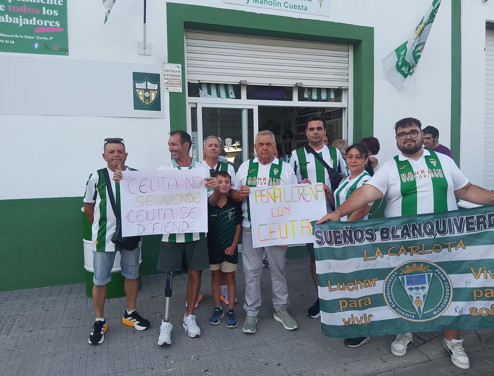Apoyo del fútbol español a la Ciudad Autónoma