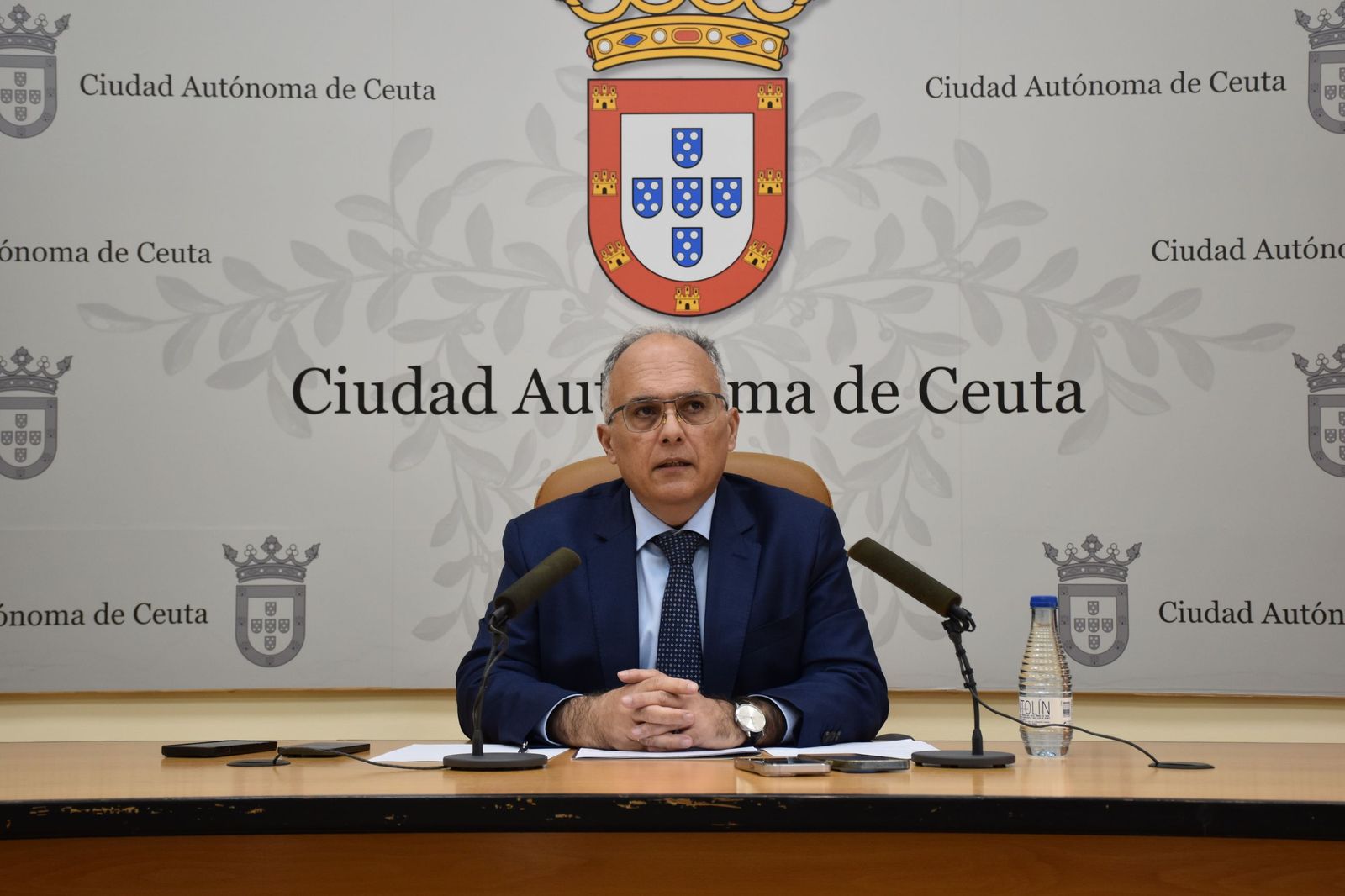 El portavoz accidental del Gobierno de Ceuta este martes, Alberto Gaitán