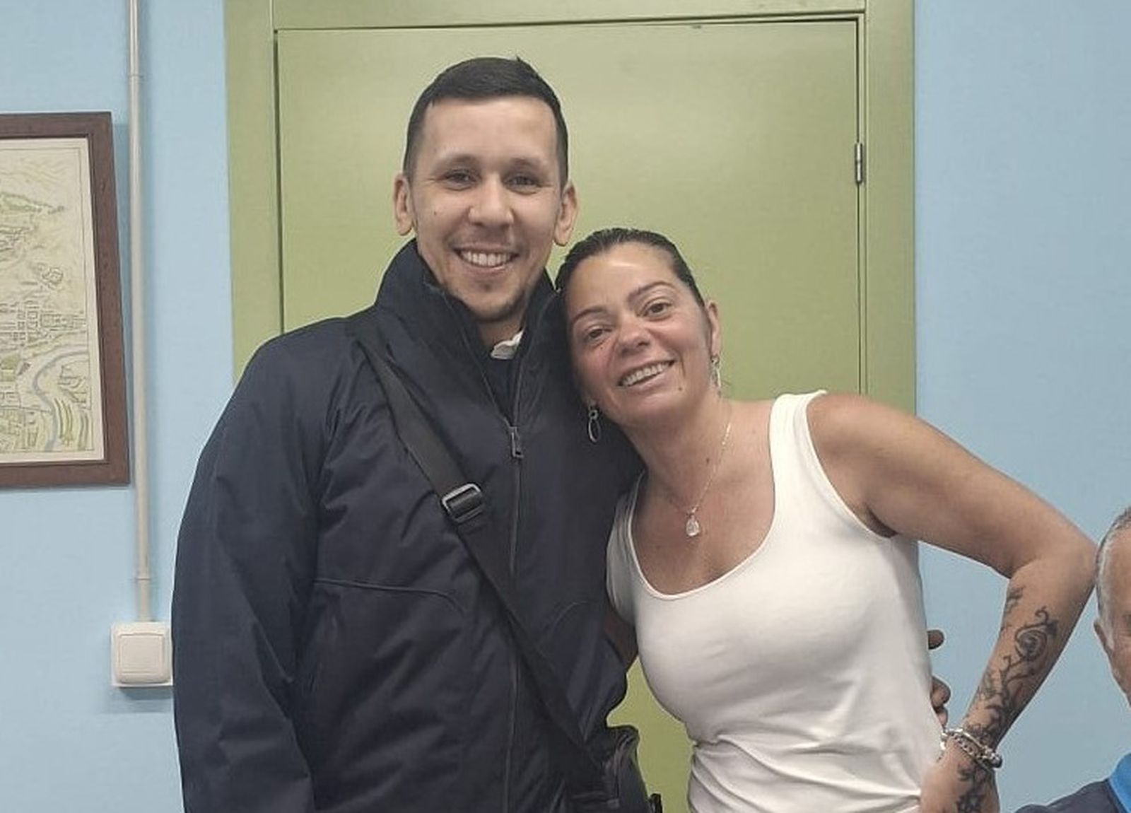 Irene Pascual posa junto a Zacarías Mezzian