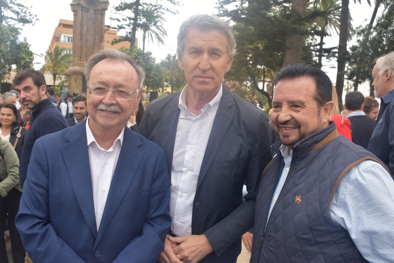 Acto del PP por el Día de Europa en la Plaza de África, con la presencia de su presidente nacional, Alberto Núñez Feijóo