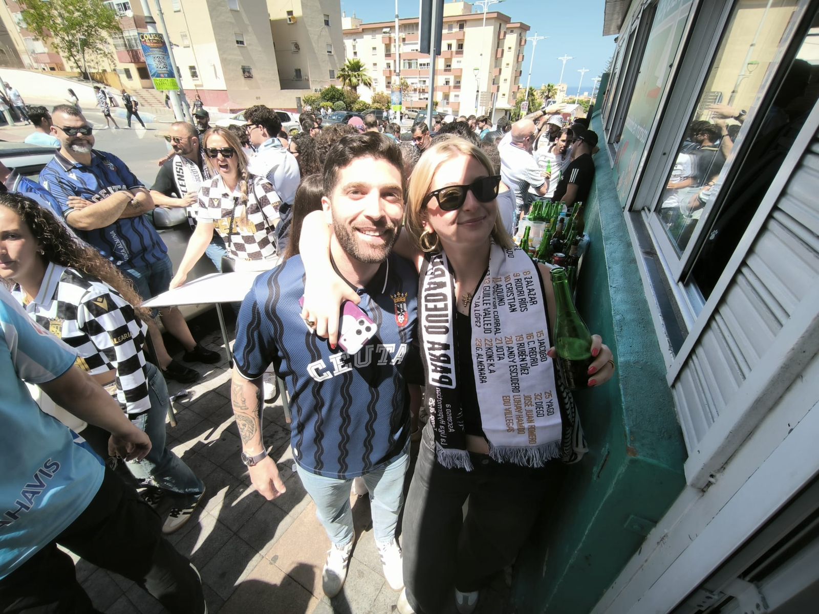Ambiente en la previa del partido
