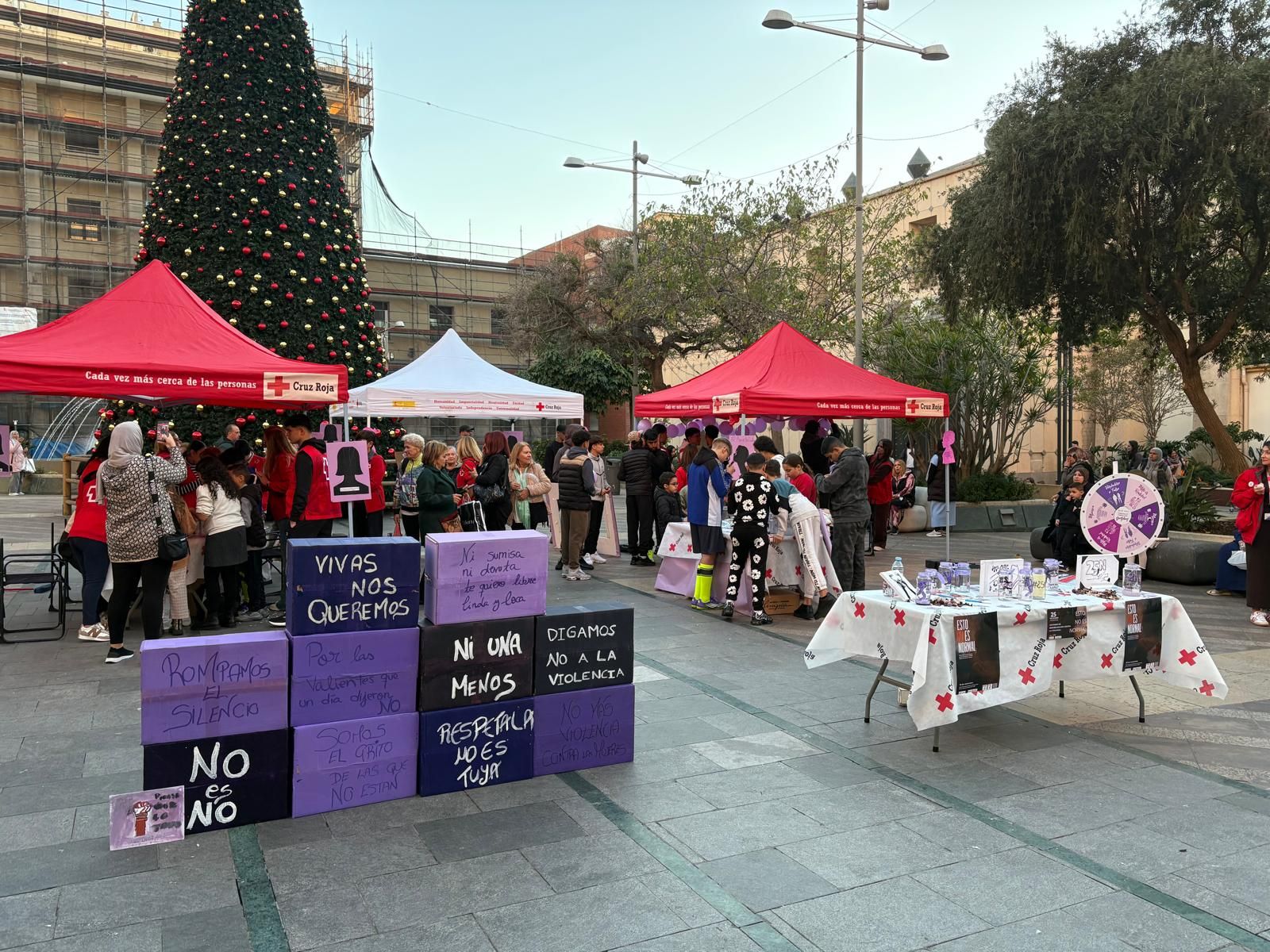 Uno de los muchos actos de concienciación contra la violencia de género celebrados en Ceuta