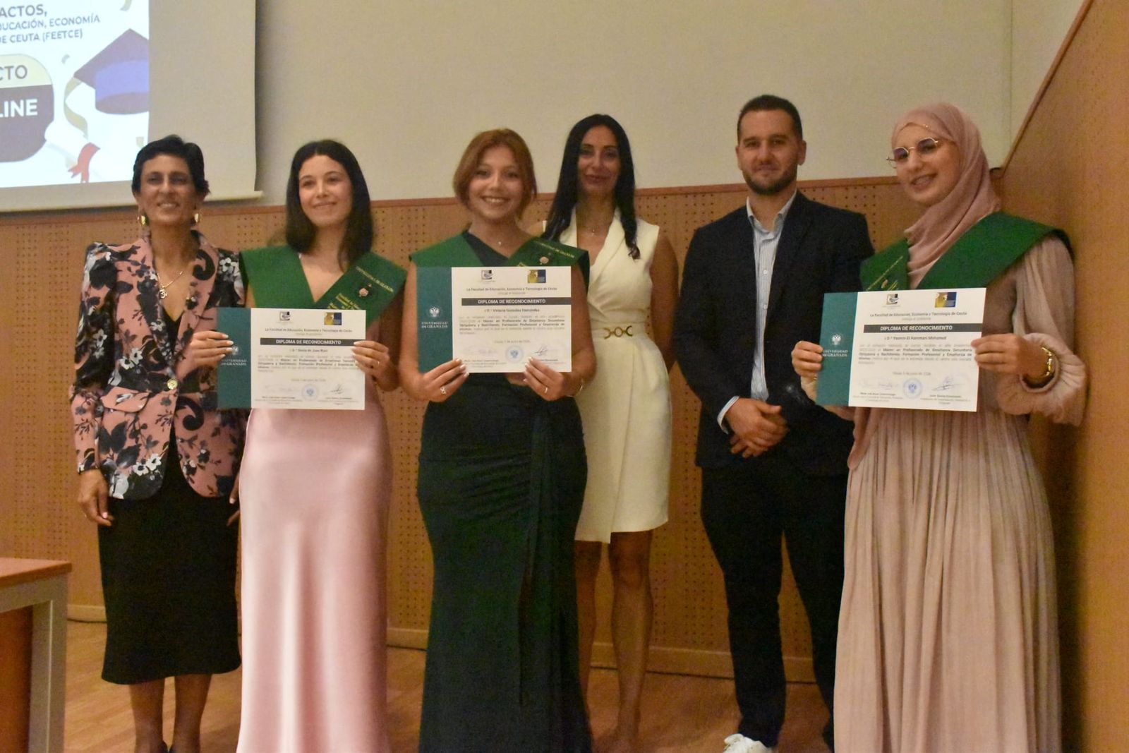 Graduación en el Campus de los posgrados de la Universidad de Granada en Ceuta