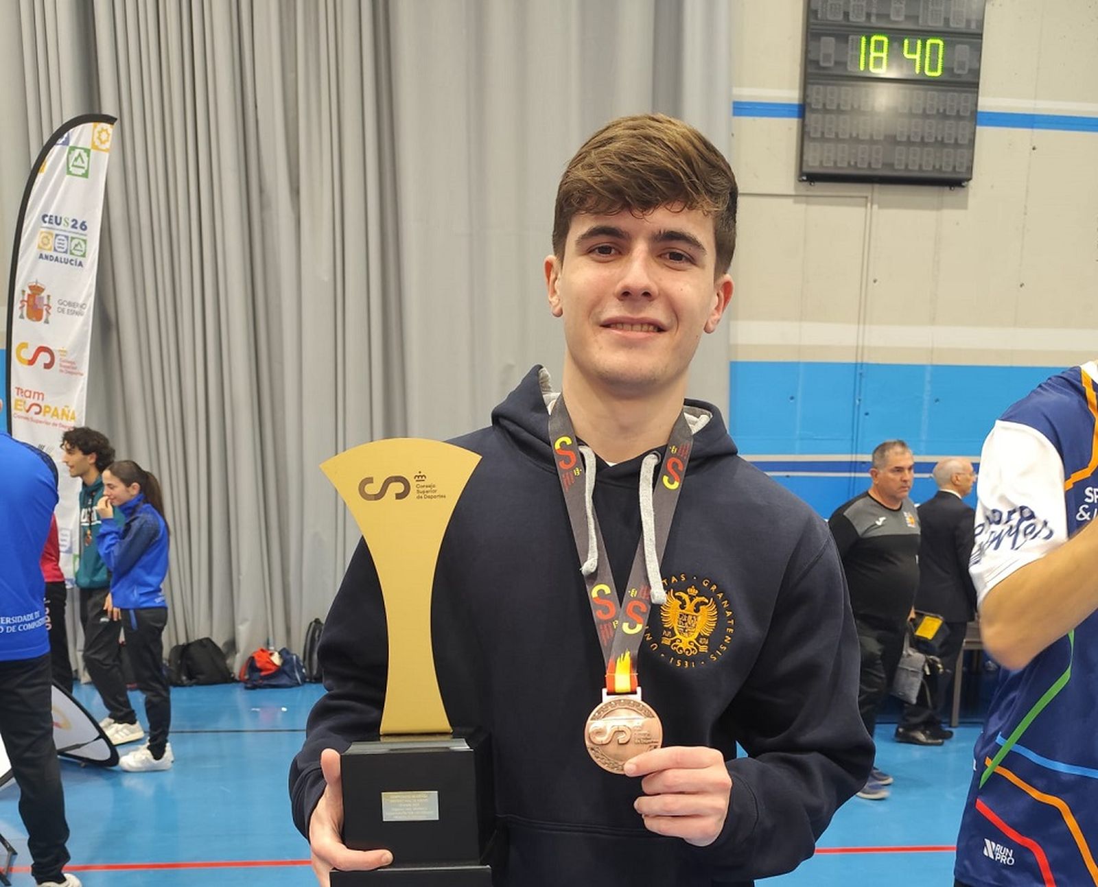 David Gómez logra un bronce en el Campeonato de España Universitario