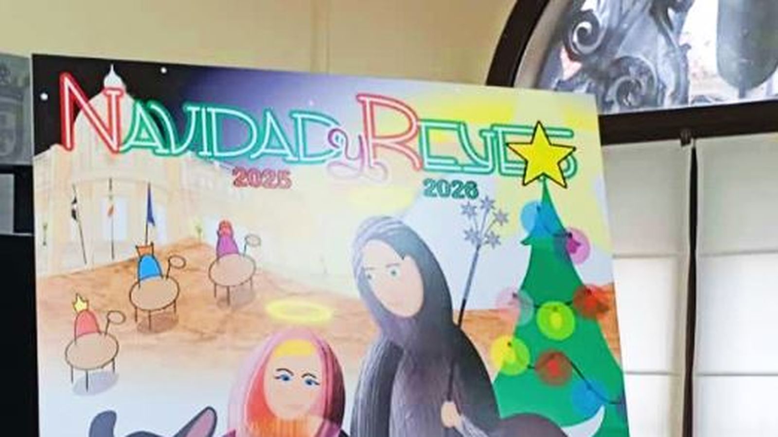 Detalle del cartel de la Navidad 25/26