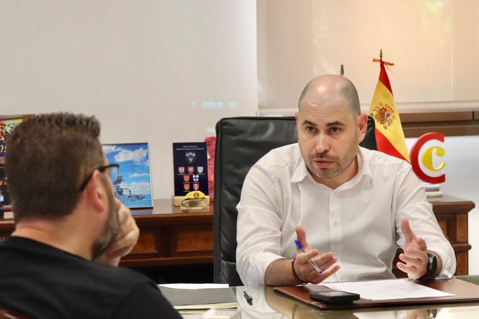 Miguel Ángel Pérez  Triano, delegado del Gobierno en Ceuta, durante una entrevista concedida a EL PUEBLO DE CEUTA