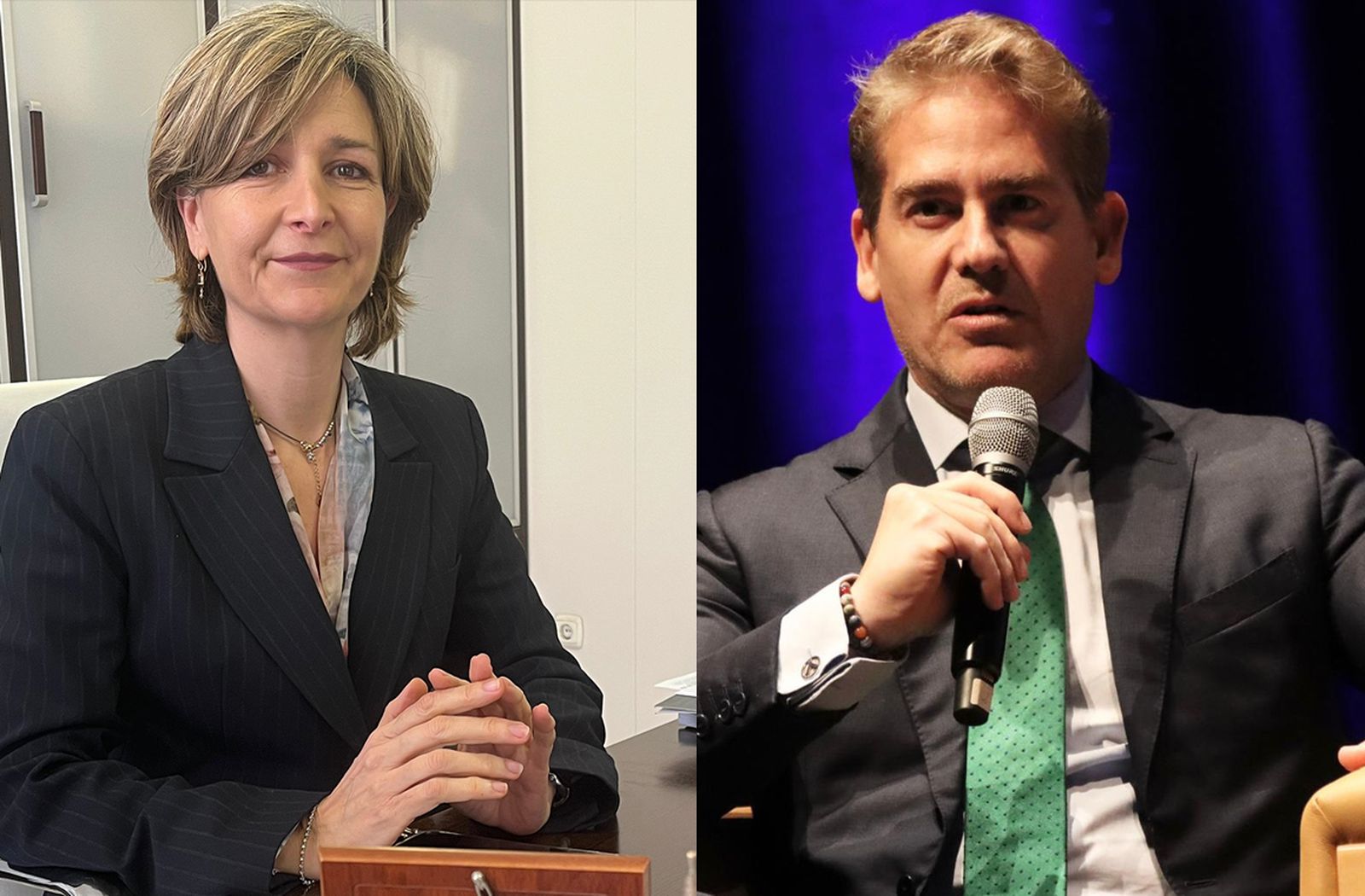 Los presidentes de CECE, Arantxa Campos, y la Cámara de Comercio