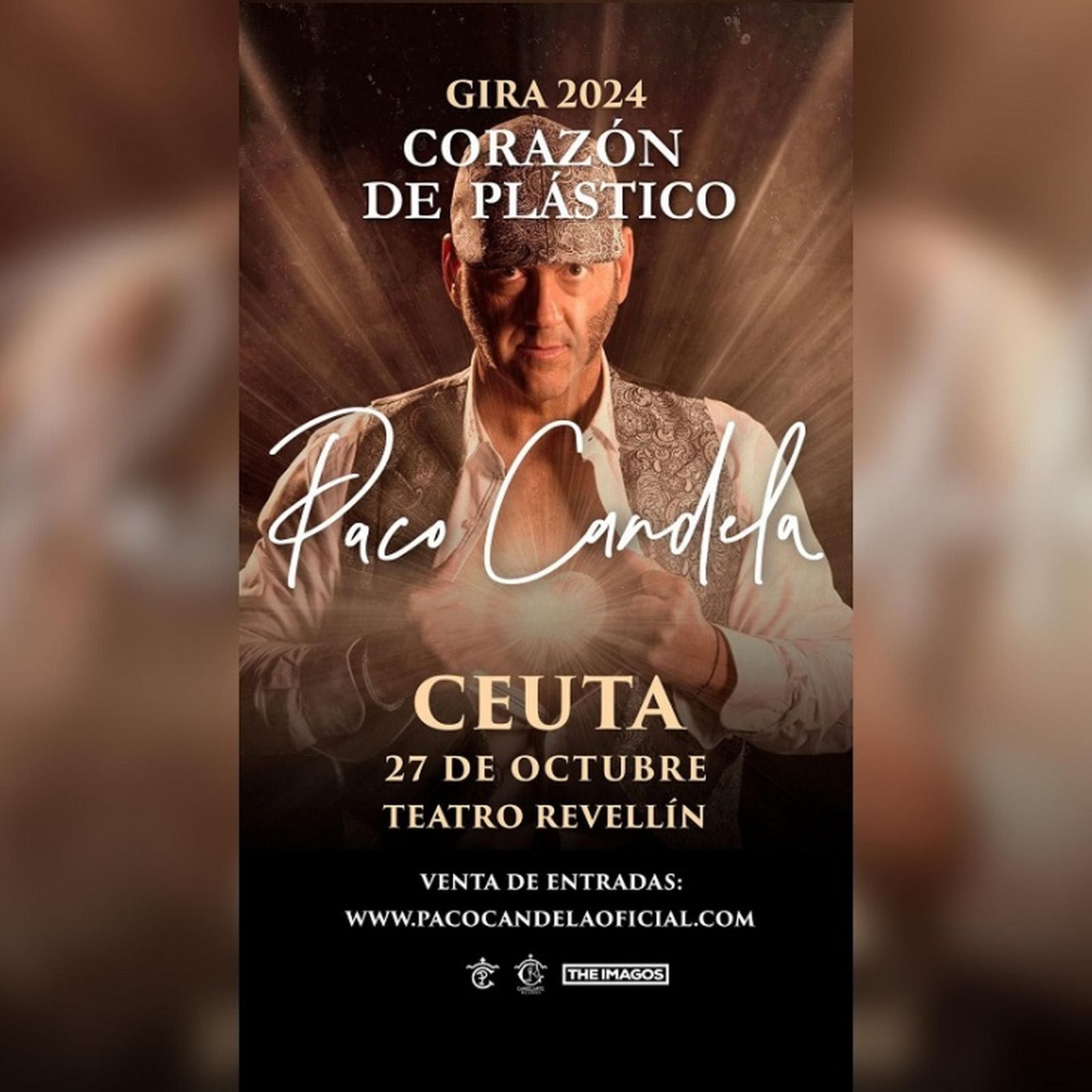 Cartel del concierto de Paco Candela en Ceuta. / FOTO CEDIDA
