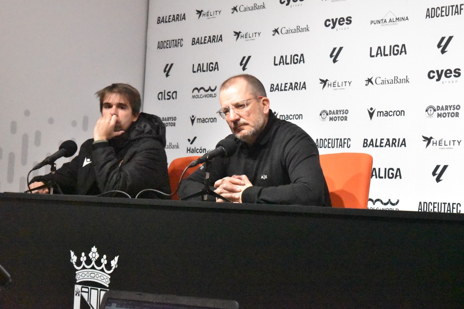 José Juan Romero durante la rueda de prensa posterior al partido que han enfrentado este viernes a la AD Ceuta ante el Granada CF