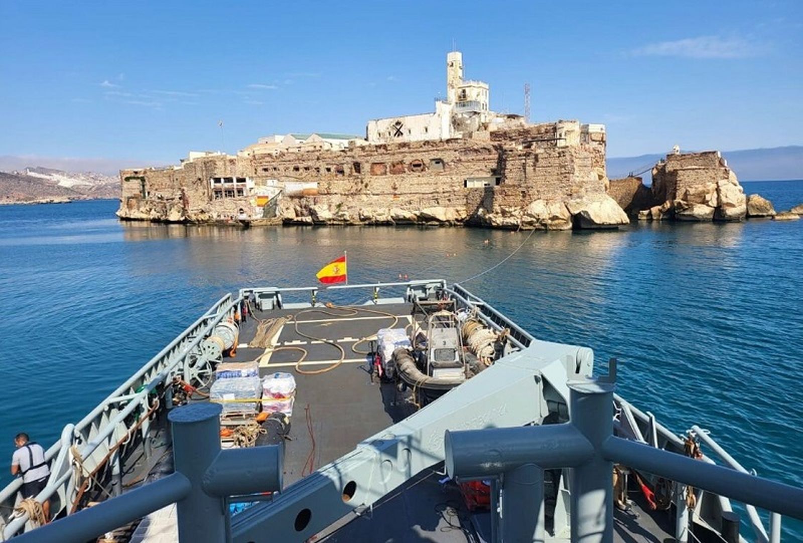 La Isla Isabel II, la principal del archipiélago de las islas Chafarinas, frente a la costa de Marruecos y bajo soberanía española desde 1848. / FOTO EL PUEBLO