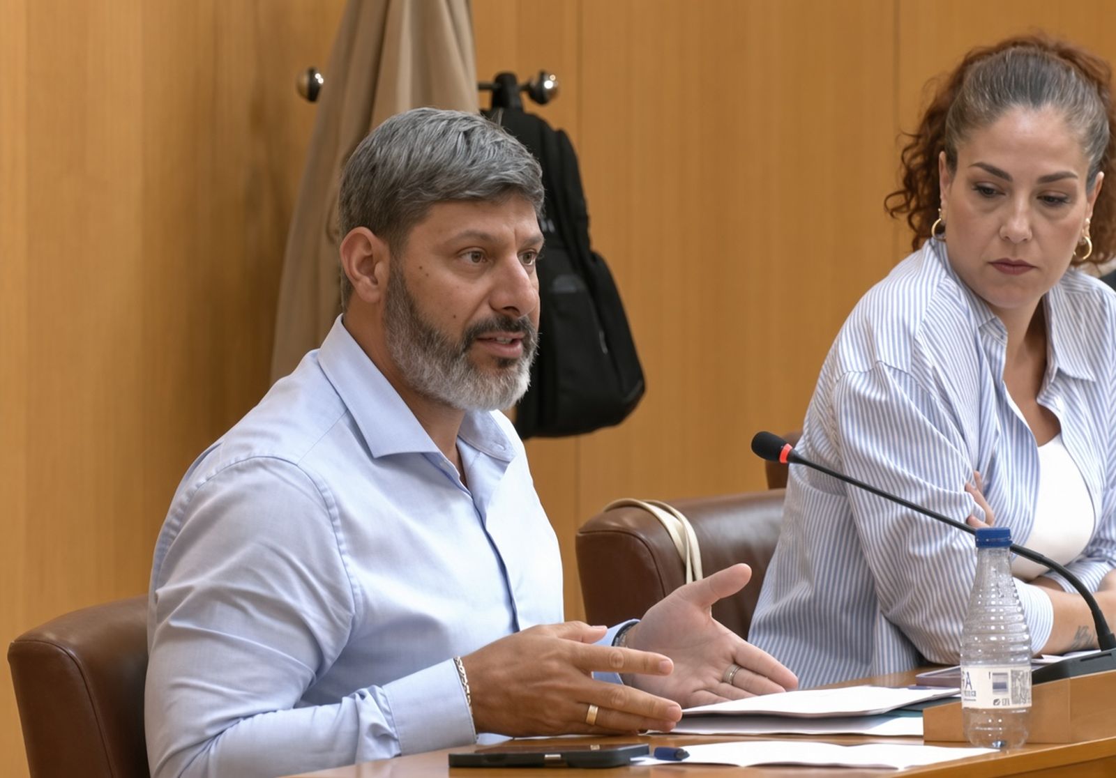 Mohamed Mustafa, durante el debate