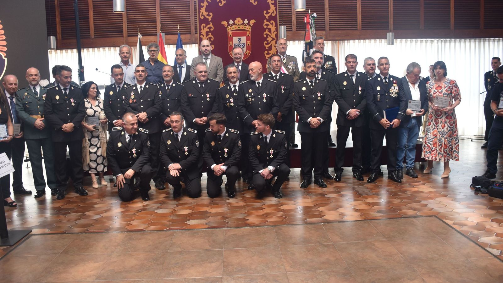 Foto de familia al terminar el acto de San Urbano