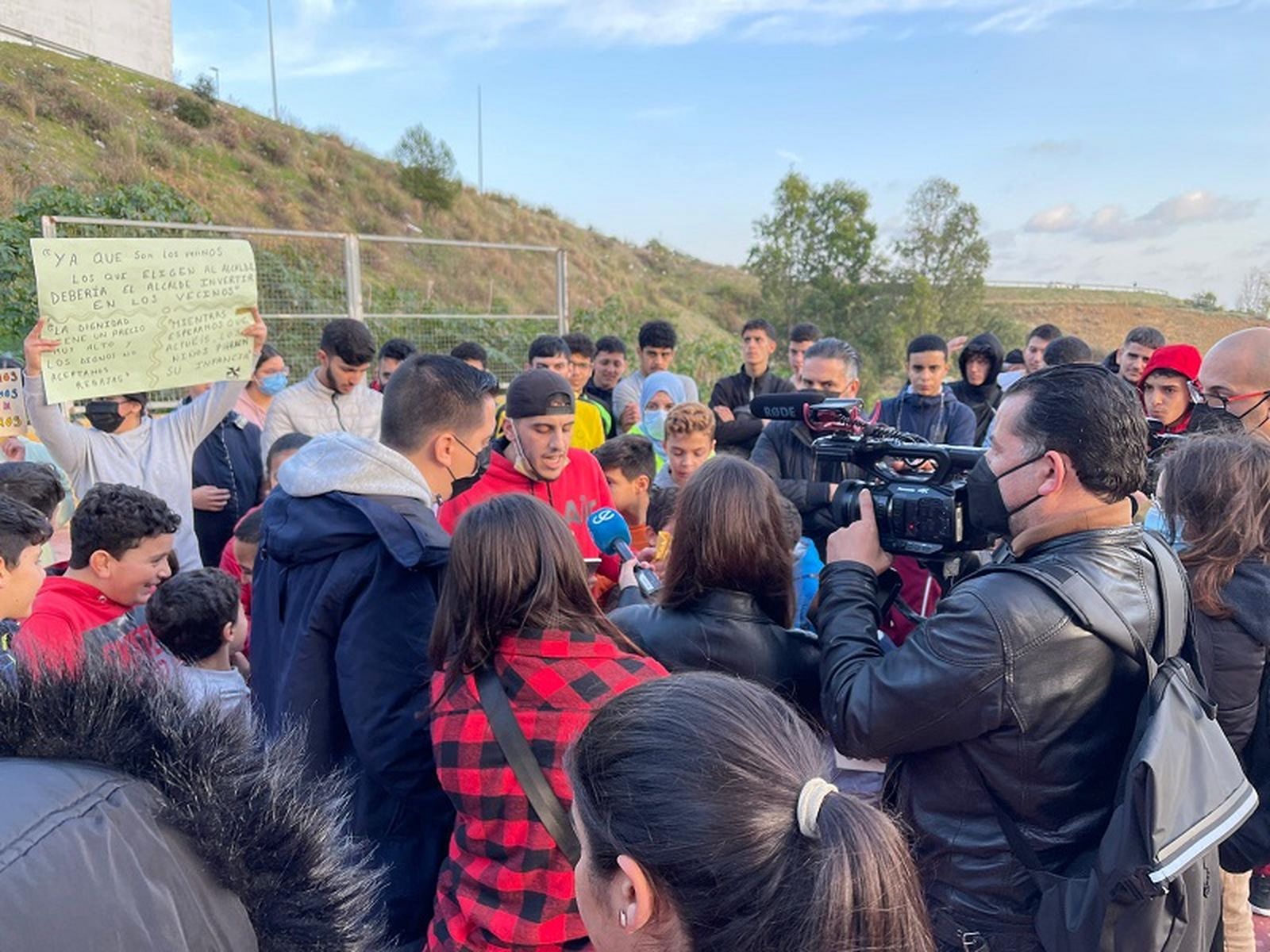 Manifestación Sidi Embarek./FOTO CEDIDA