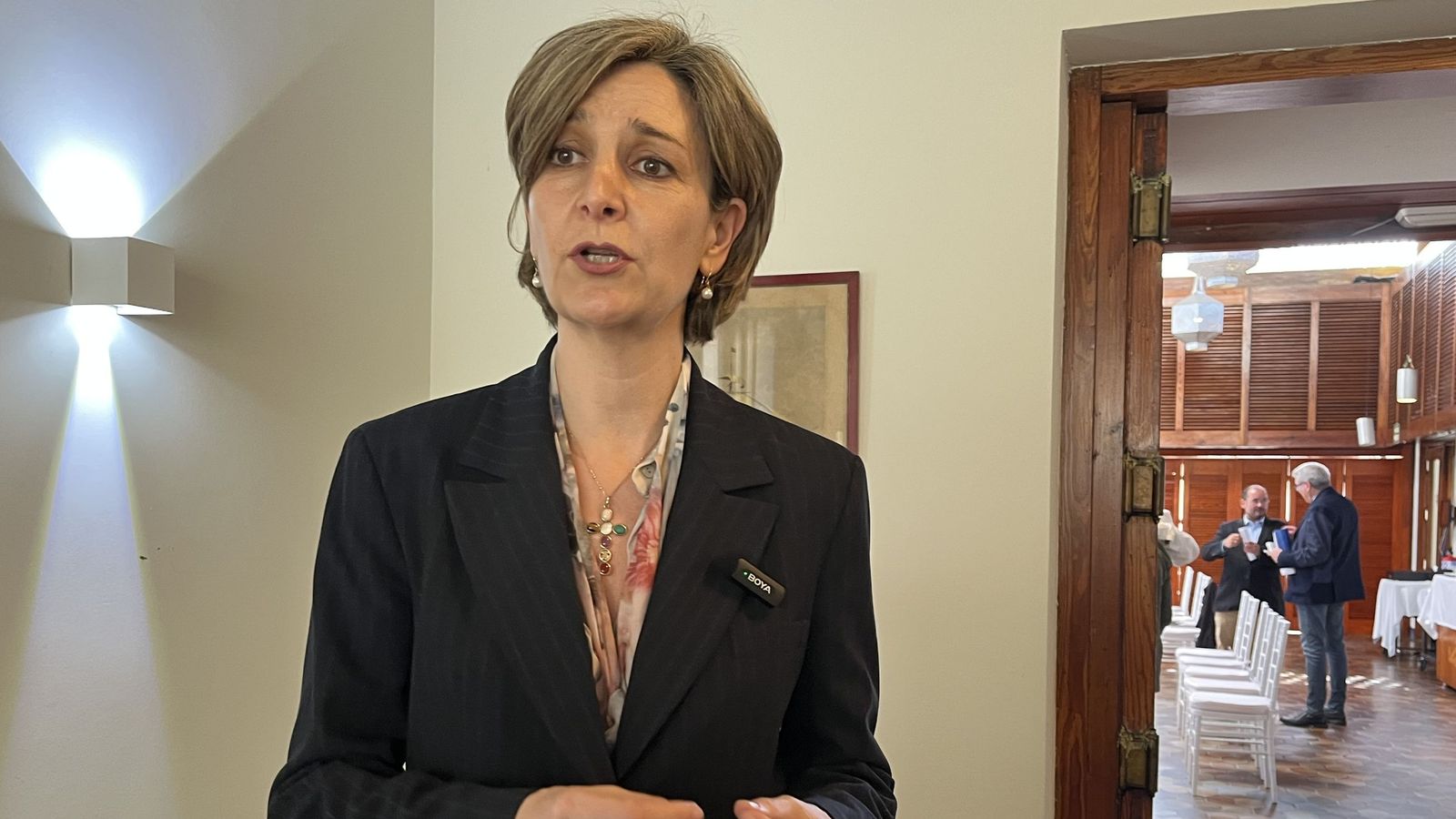 Arantxa Campos en declaraciones a este periódico antes del inicio de la Asamblea de la CECE