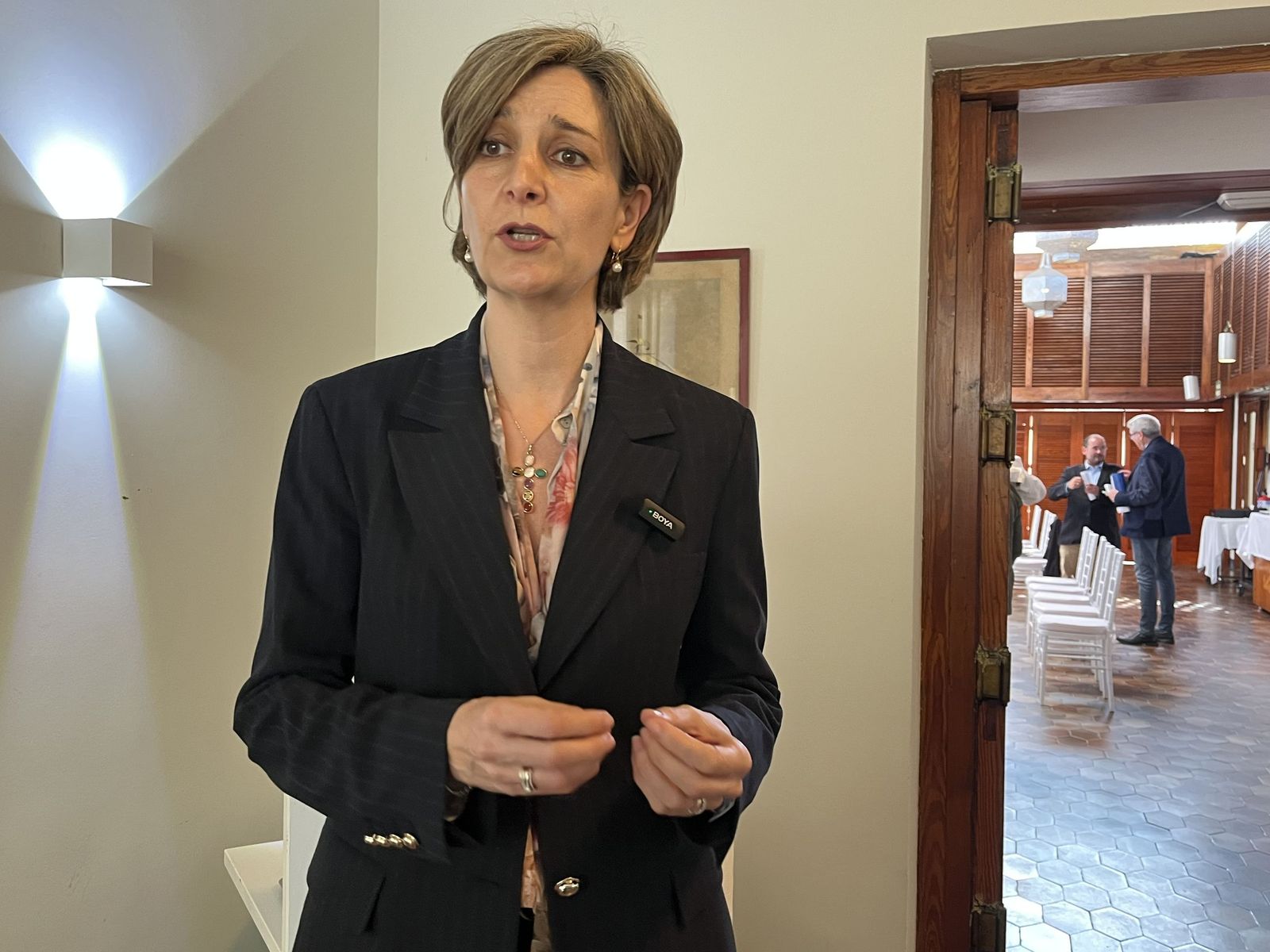 Arantxa Campos en declaraciones a este periódico antes del inicio de la Asamblea de la CECE