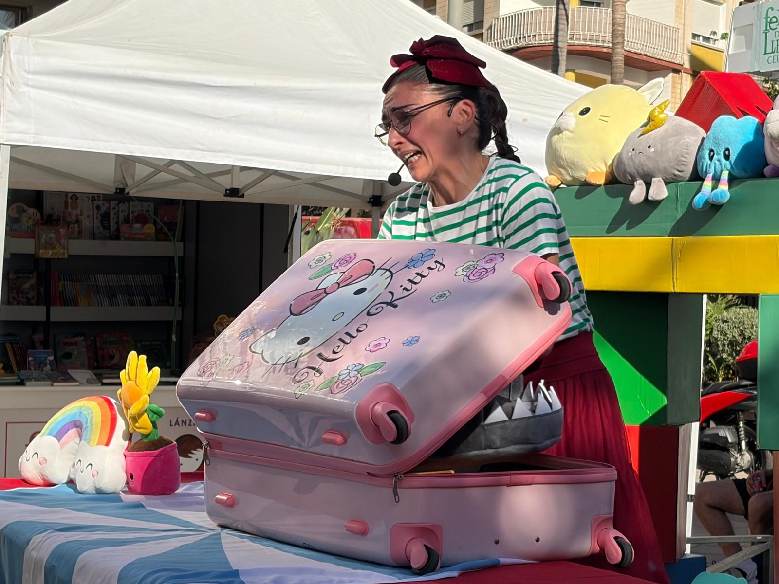 Olga Martí este jueves en la Plaza de los Reyes