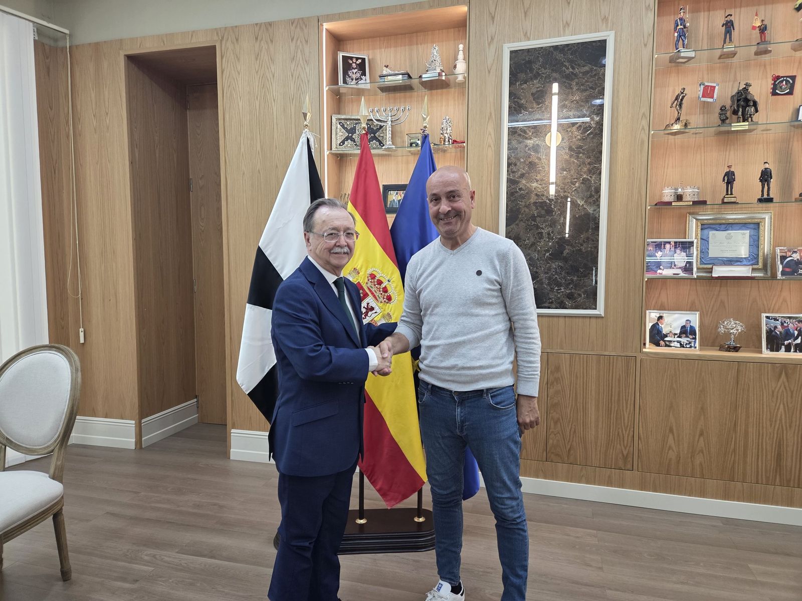 Vivas y Sbihi, durante la reunión