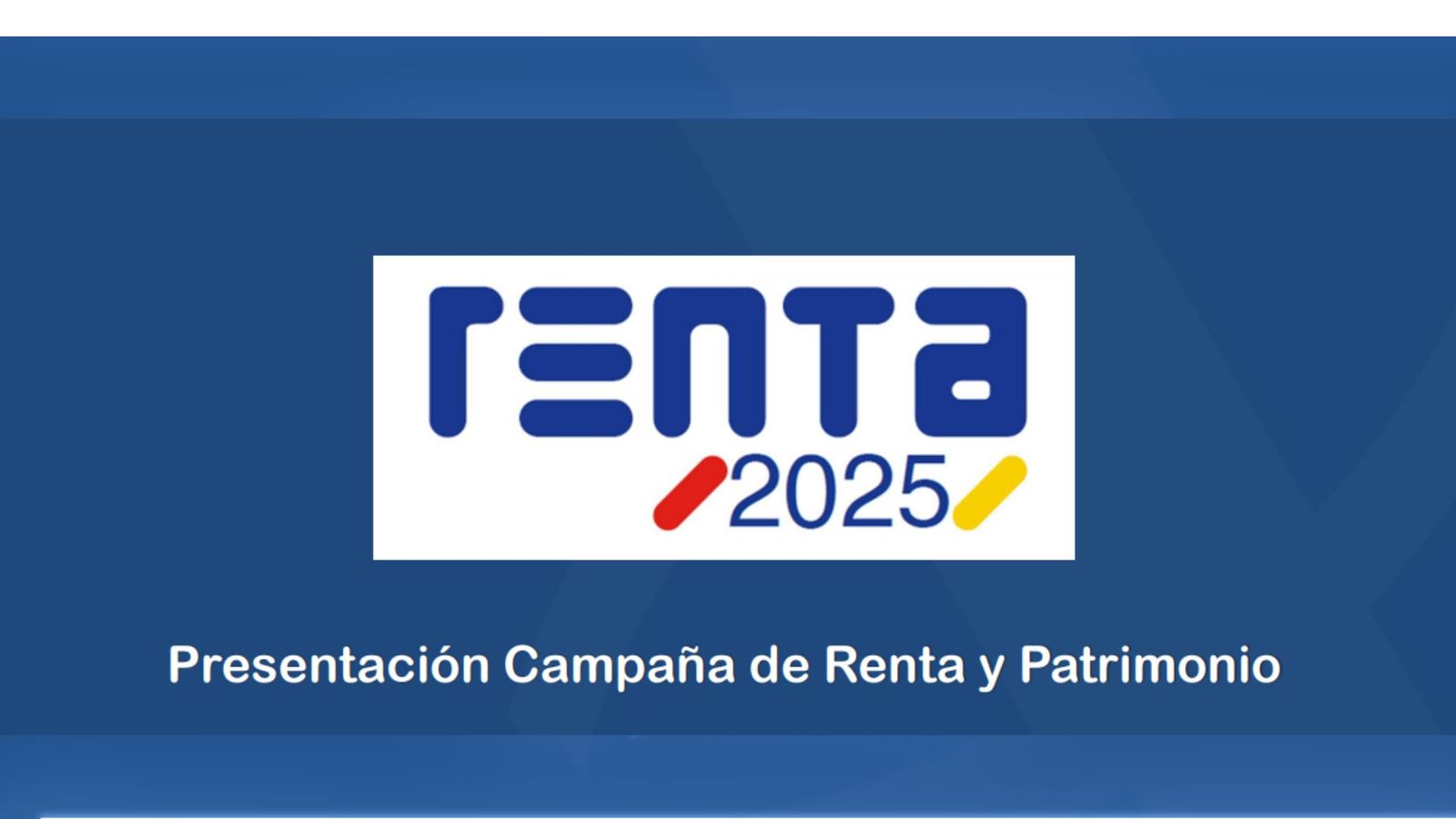 Cartel de la nueva campaña de presentación de la renta.