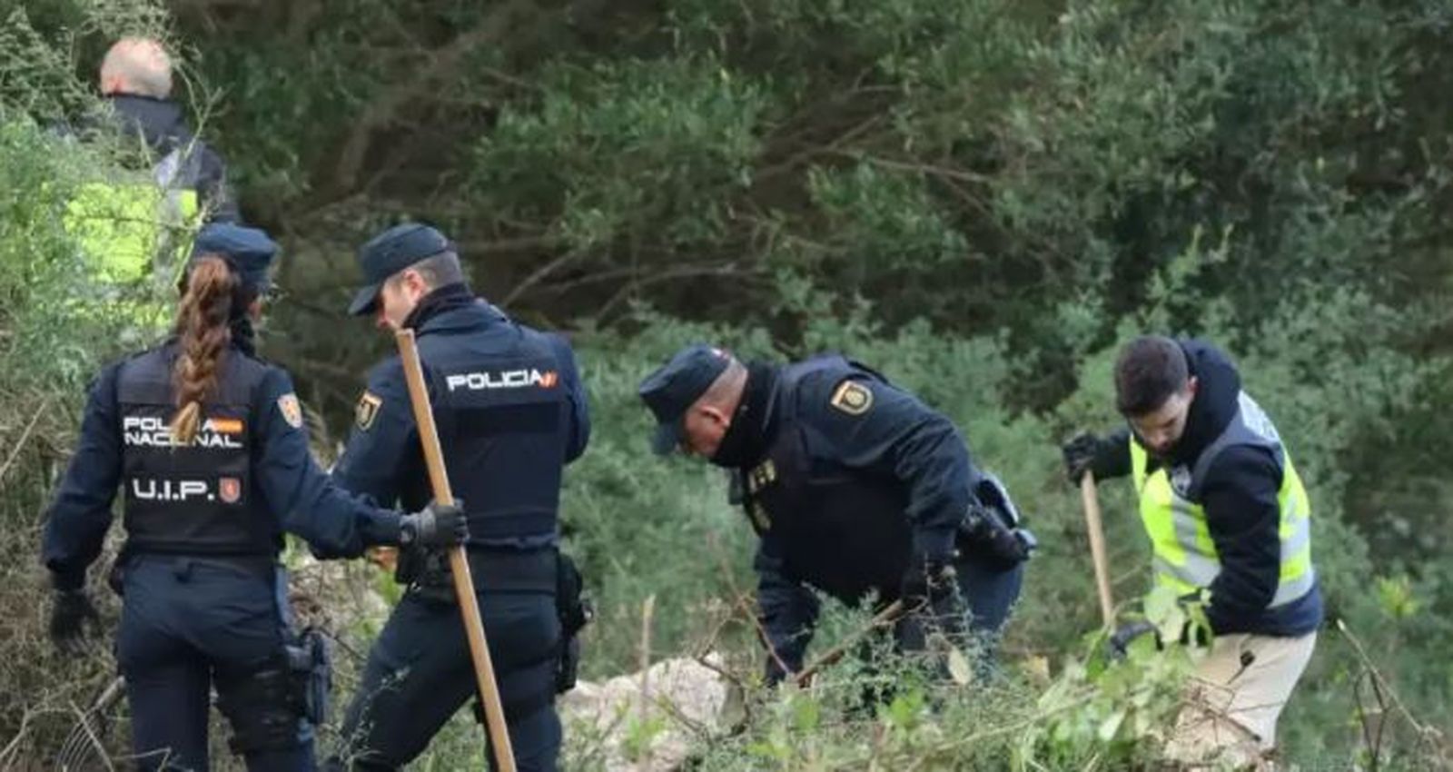 La Policía Nacional busca los restos mortales del joven