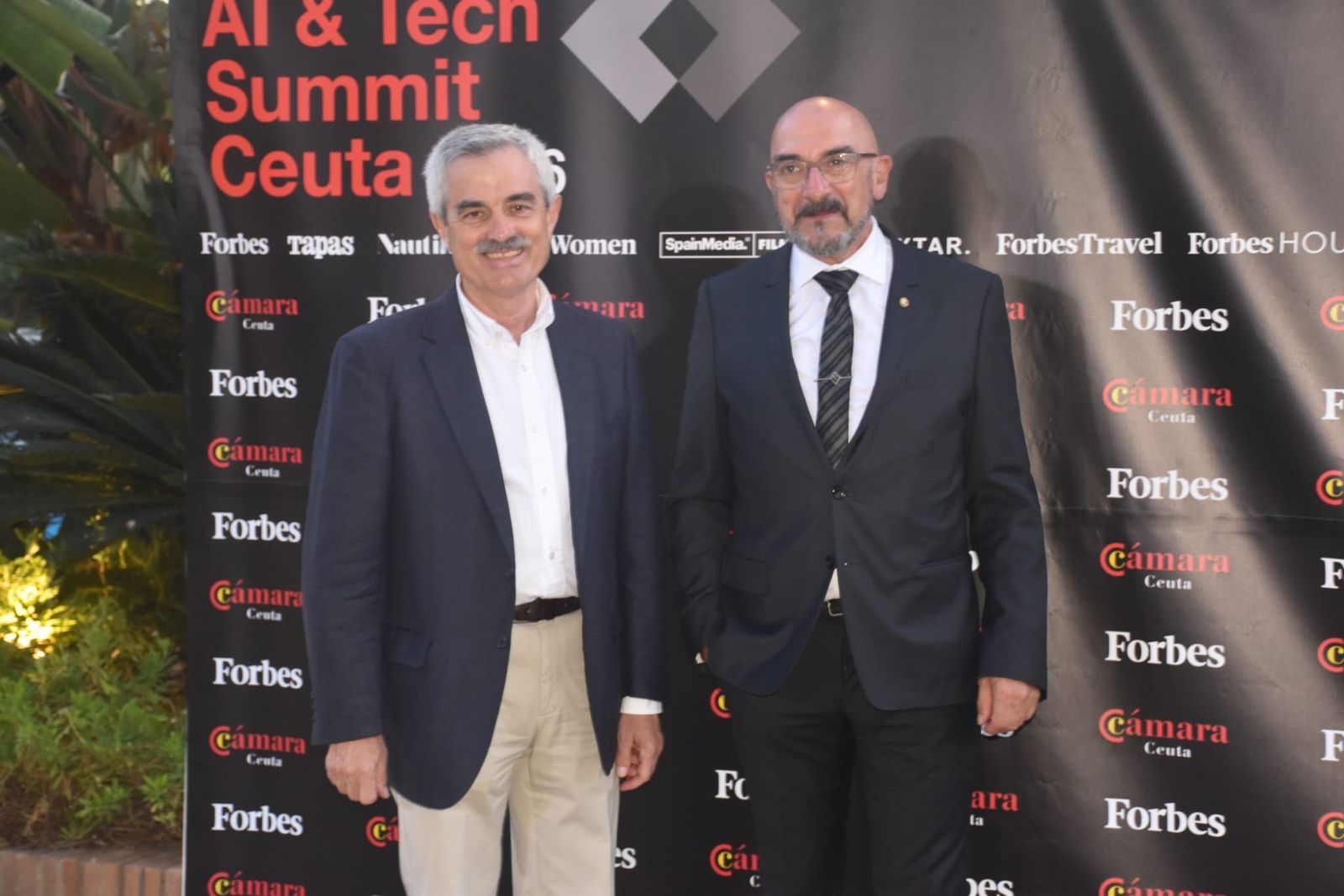Una recepción el el Parque Marítimo, antesala del Forbes Ceuta AI & Tech Summit