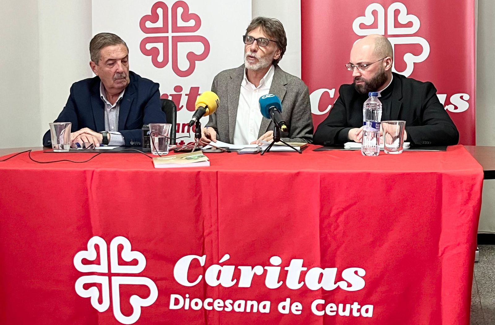 Un momento de la rueda de prensa ofrecida este martes por Foessa