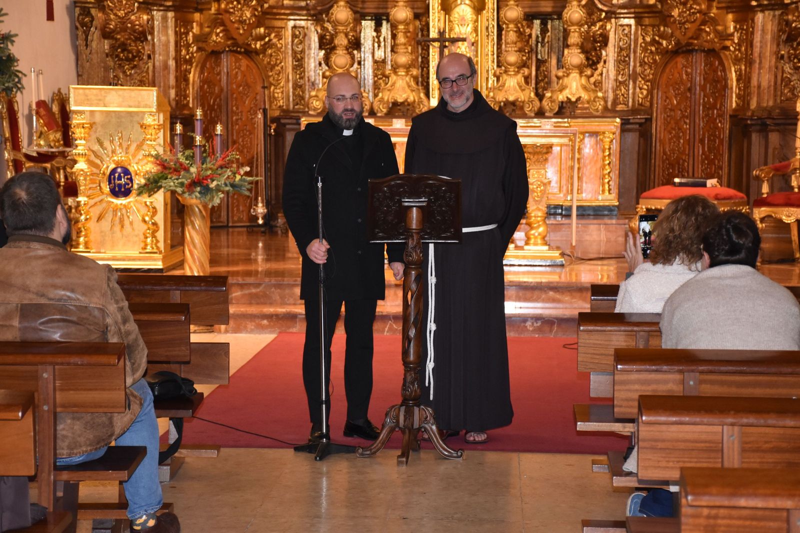 Quintana, junto al vicario general, Fernández Acedo