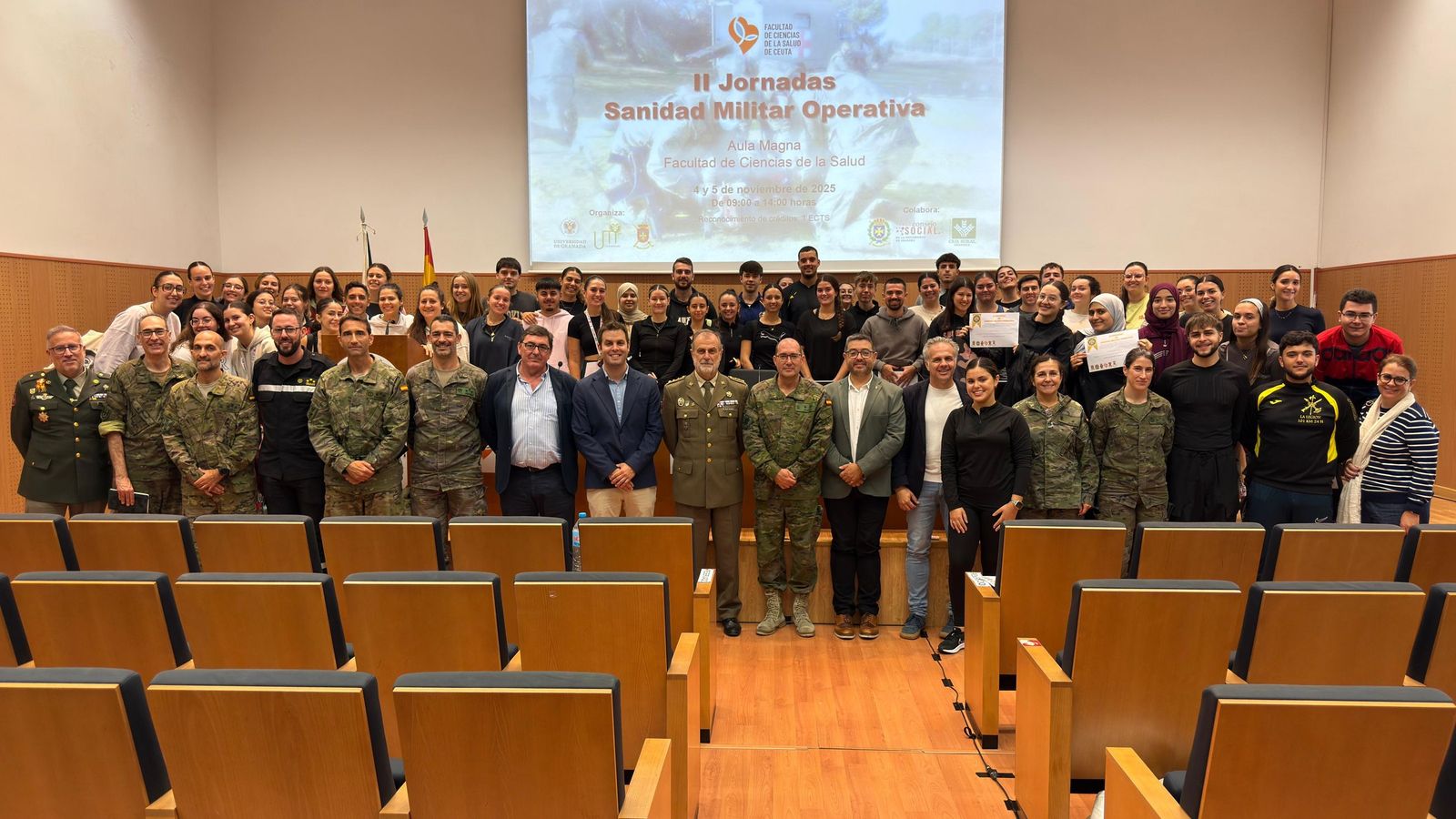 Jornadas de Enfermería: Sanidad Militar Operativa organizadas en el campus universitario de Ceuta