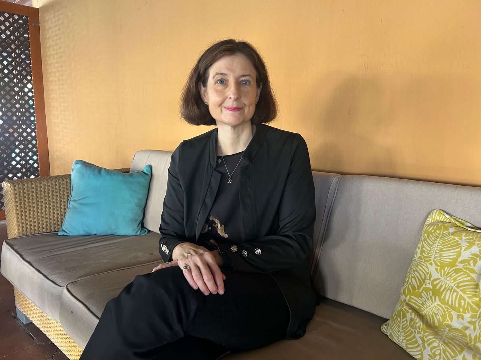La presidenta del Consejo General del Notariado Español, Concepción Pilar Barrio Del Olmo, en el Parador de Ceuta