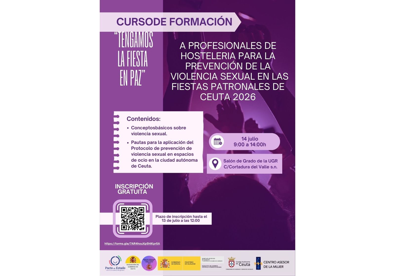 Cartel de la campaña de sensibilización