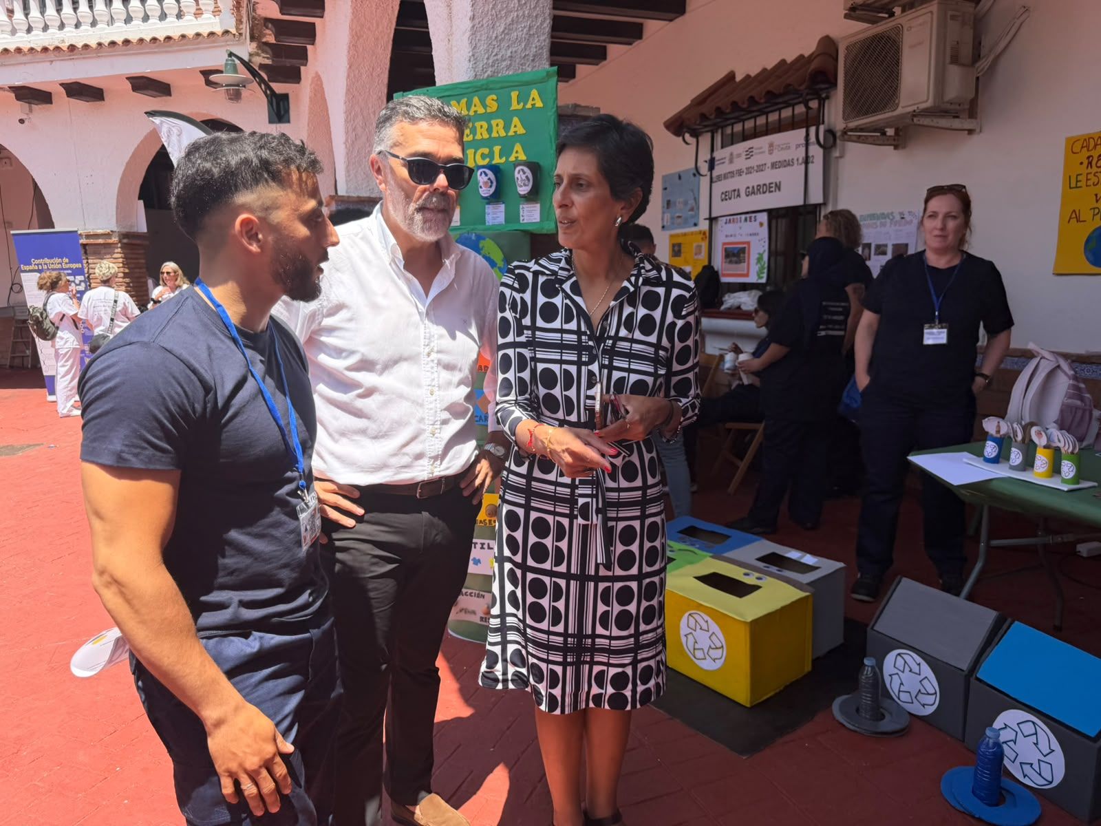 Chandiramani en el Ceuta Impulsa junto al director de Procesa, José Diestro