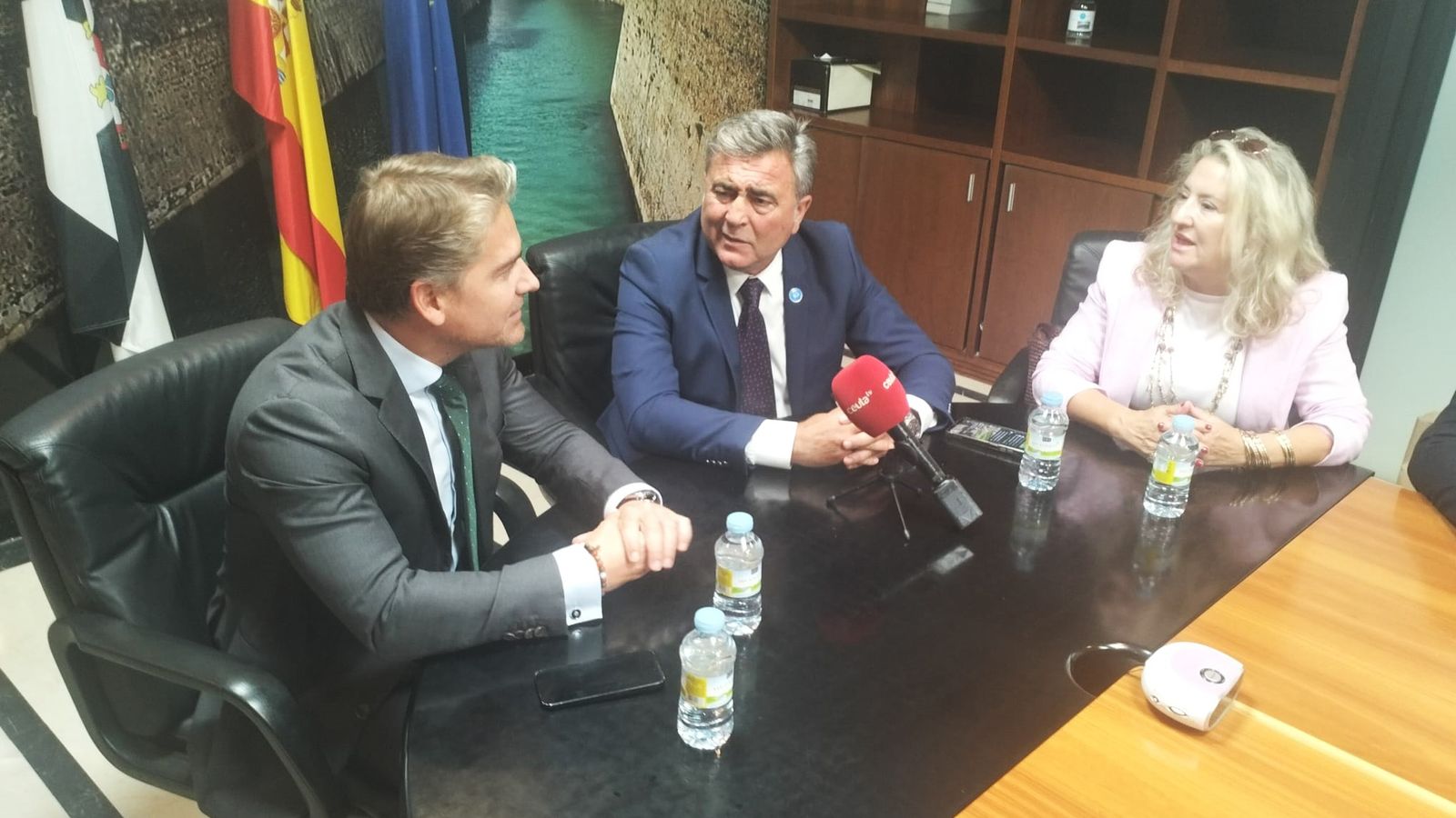 Los presidentes de la Cámara de Ceuta, Karim Bulaix, y del Círculo de Empresarios de la Costa del Sol, Adolfo Trigueros