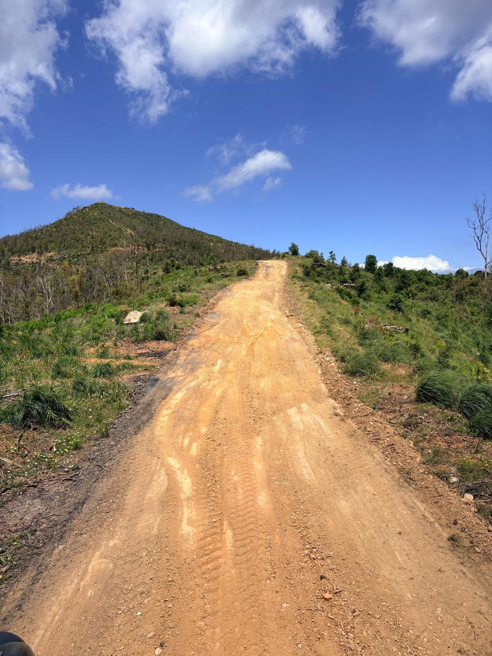 El Parque Móvil lleva más de 20 días realizando labores de limpieza y desbroce de cortafuegos en los montes de Ceuta
