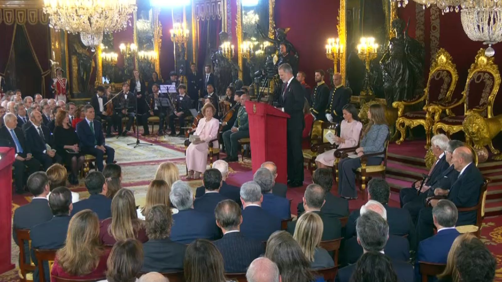 El acto institucional se celebró en el Palacio Real