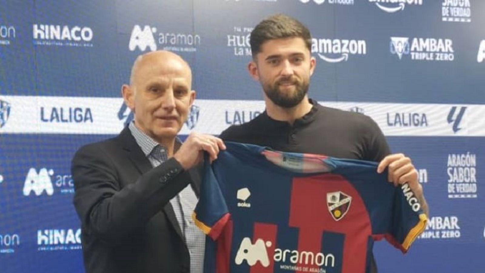 Jordi Escobar, en su presentación en el Huesca