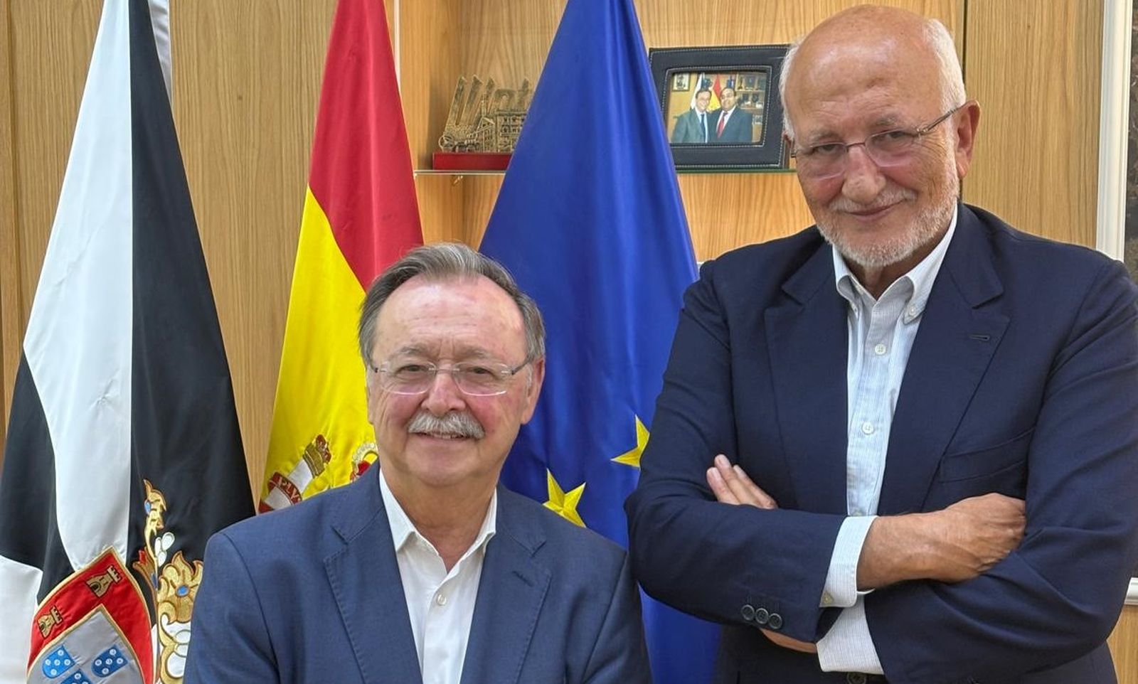 El presidente Vivas ha recibido este martes al presidente de Mercadona, Juan Roig