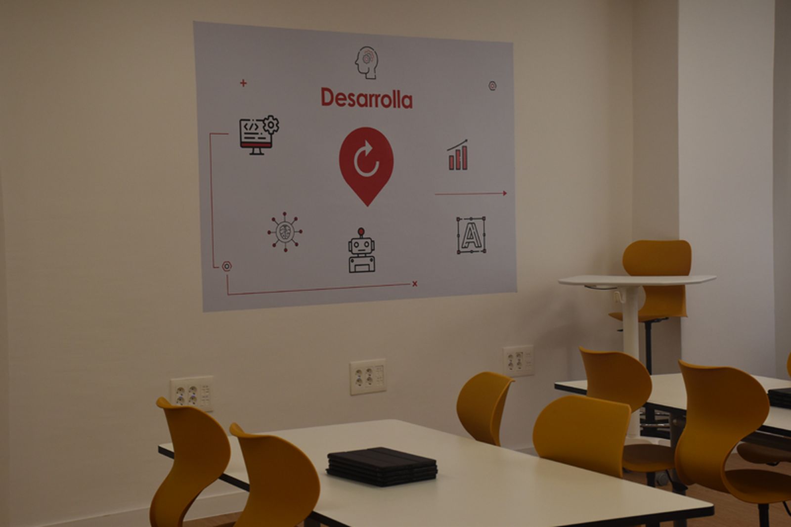 Zona de desarrollo del Aula del Futuro. / FOTO G.S.