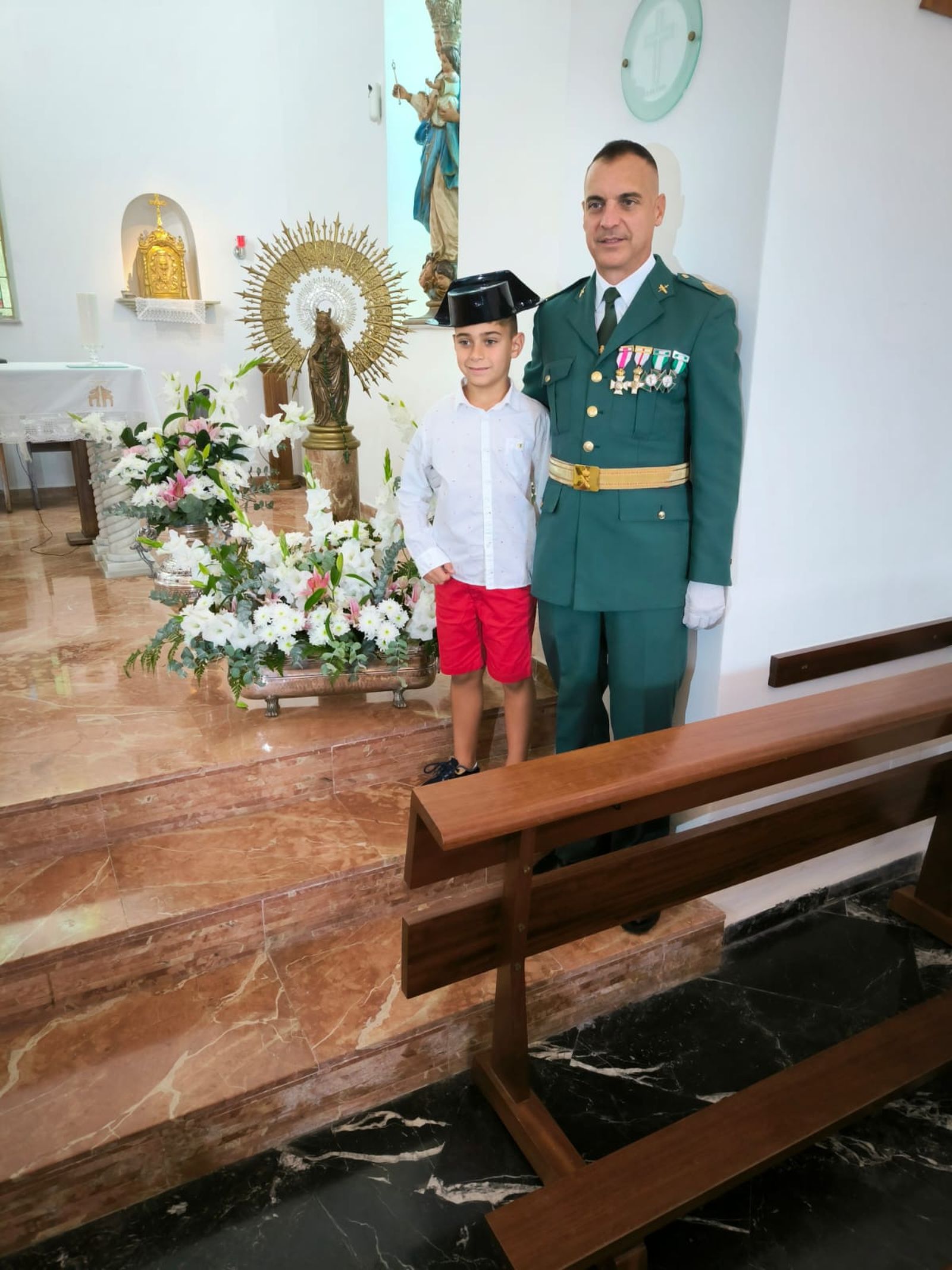 Misa en honor de la patrona de la Guardia Civil, la Virgen del Pilar, en la Ermita del Valle Misa en honor de la patrona de la Guardia Civil, la Virgen del Pilar, en la Ermita del Valle