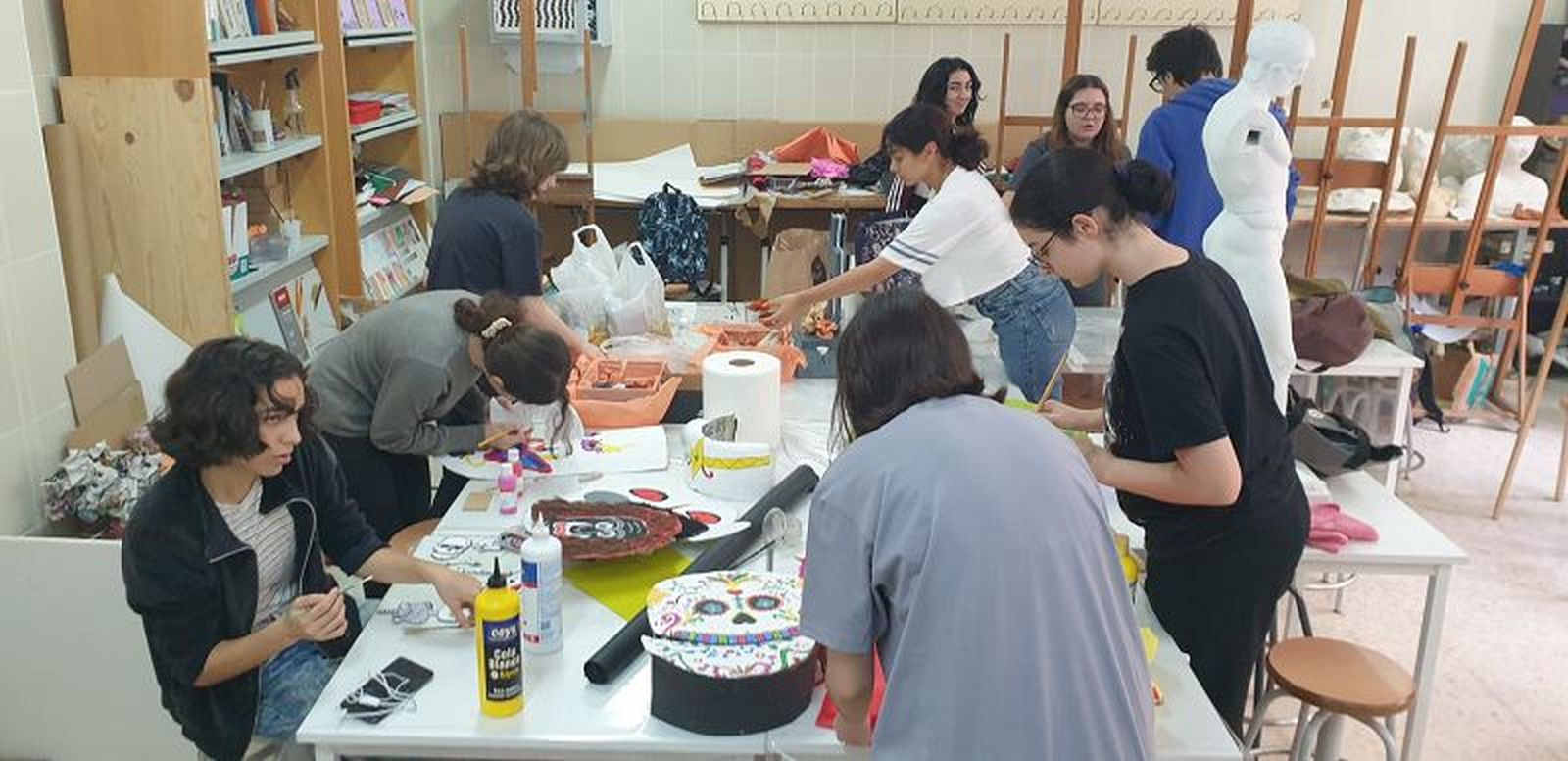 Alumnos de la Escuela de Arte en una imagen de archivo. / FOTO EL PUEBLO