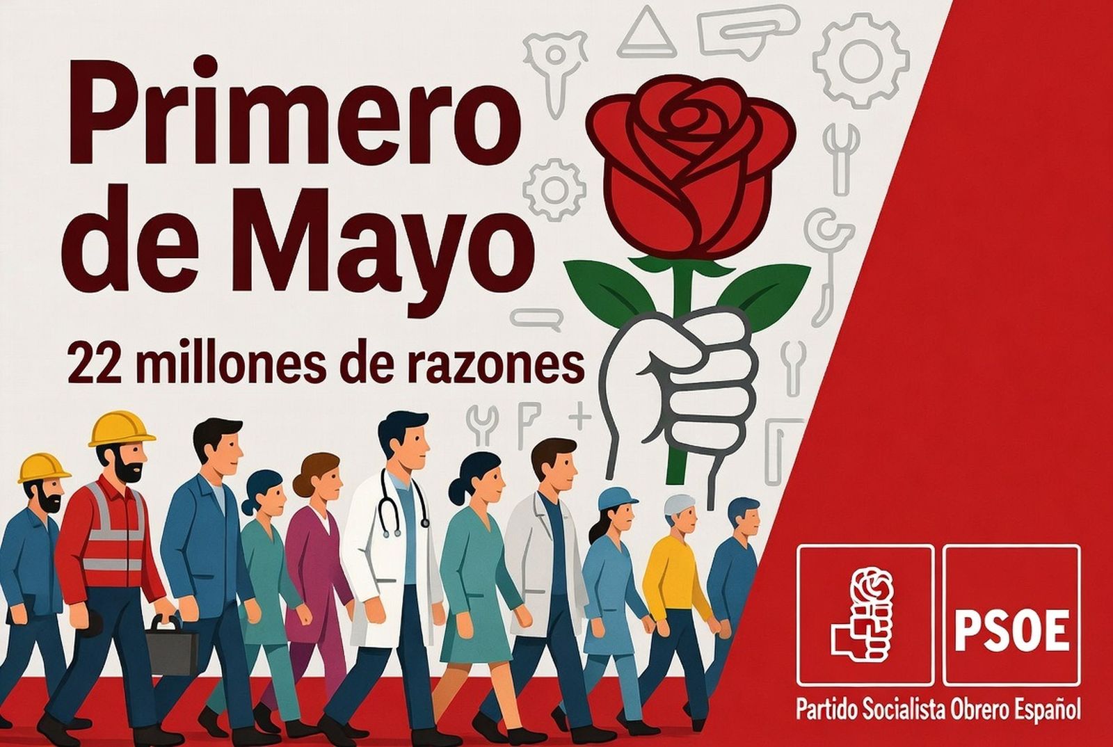 Manifiesto del PSOE por el Primero de Mayo