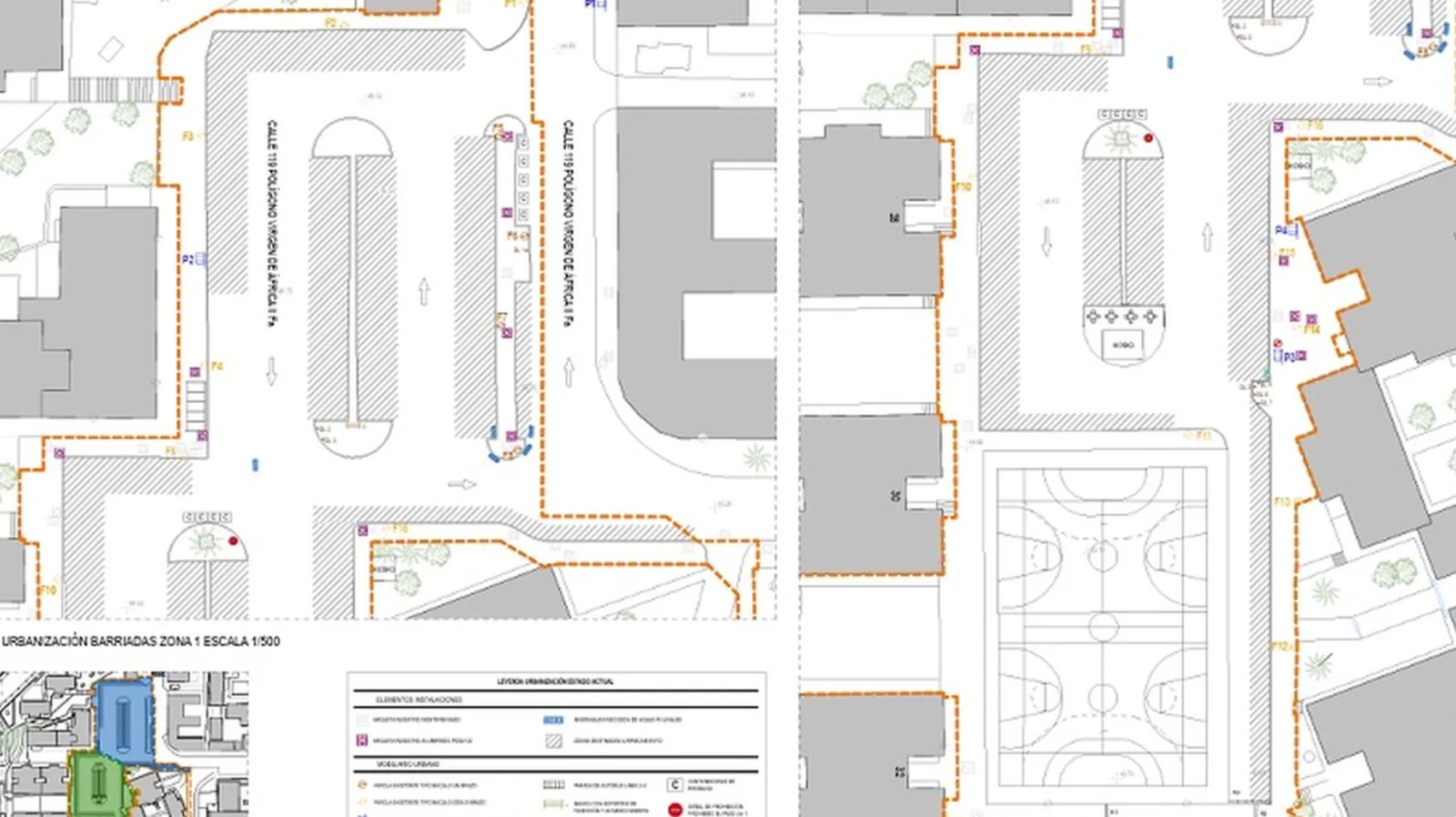 Plano de la fase 2 del polígono Virgen de África