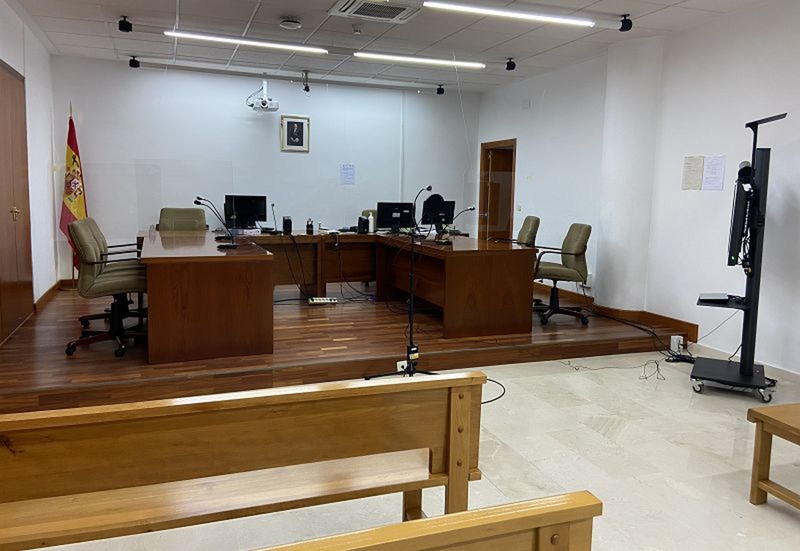 Sala de vistas del Juzgado de lo Penal.