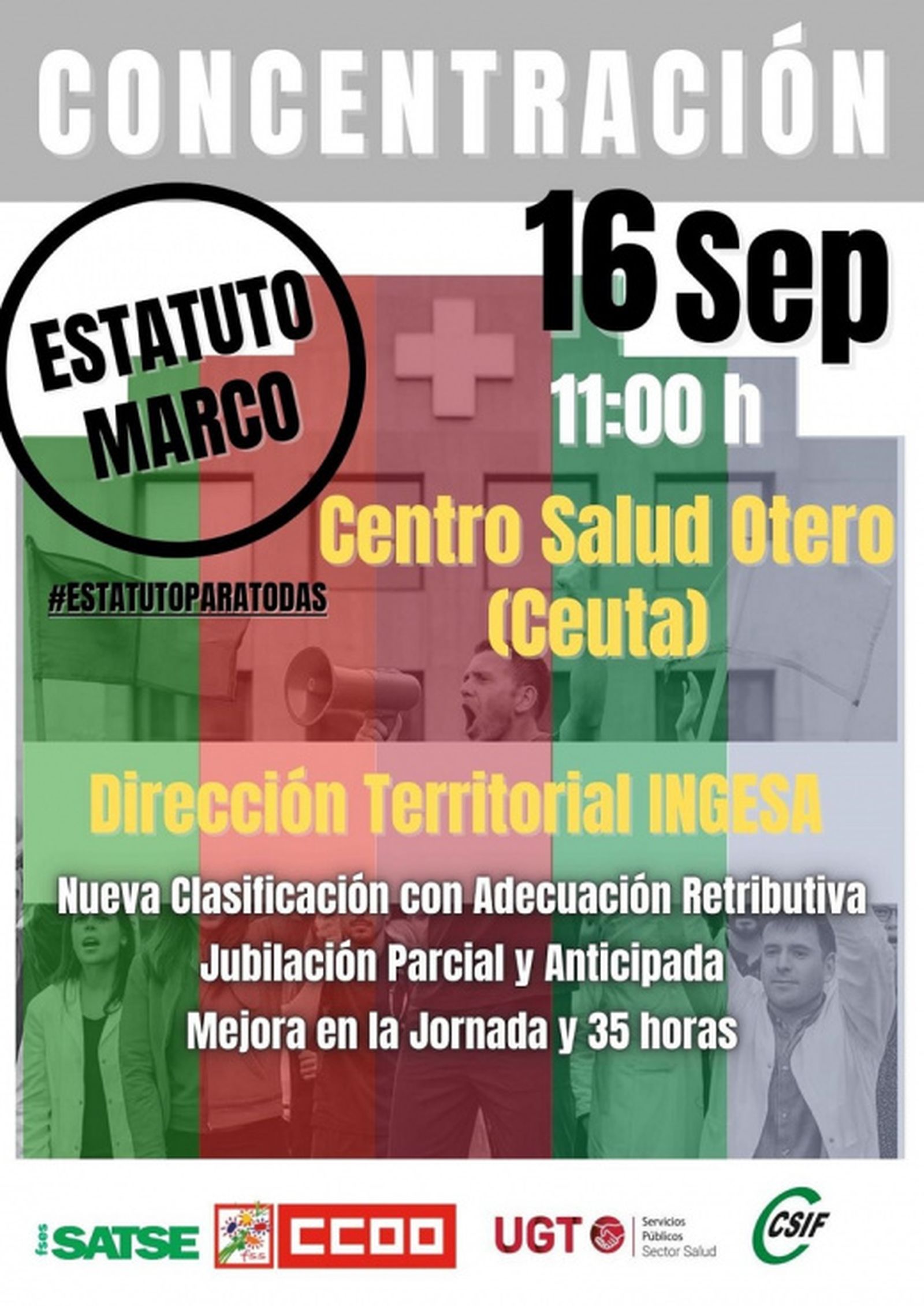 Cartel anunciador de la concentración del próximo martes. / FOTO CEDIDA