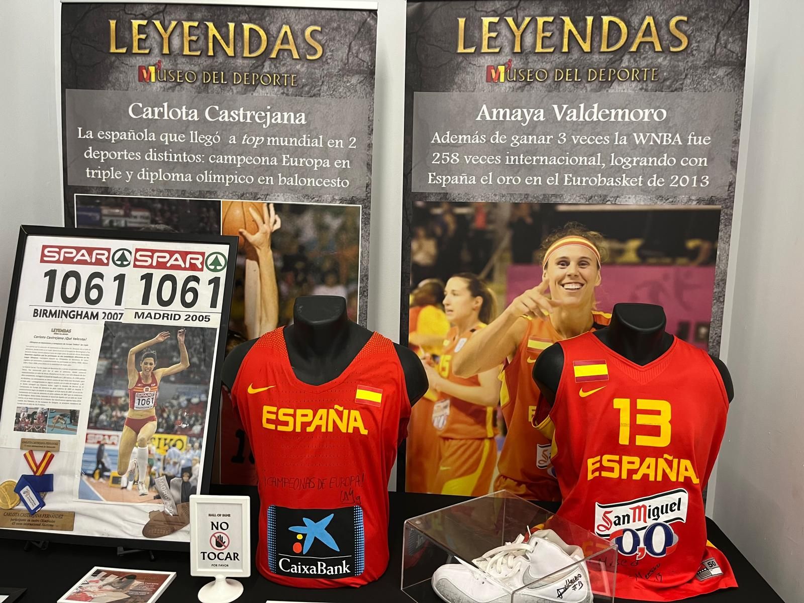 Todo preparado para la apertura de la exposición deportiva femenina ‘Leyendas’