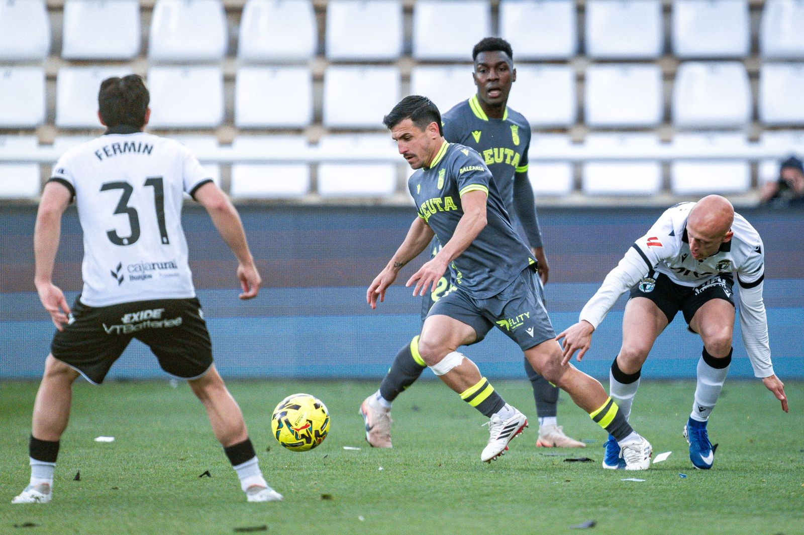 Burgos-AD Ceuta, partido de la Liga Hypermotion