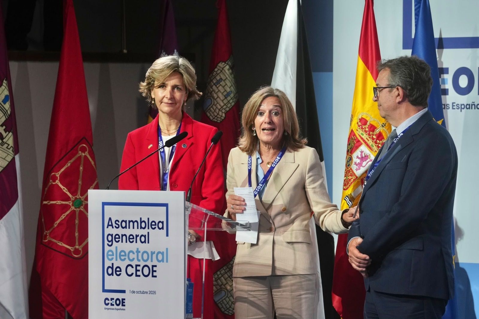 Arantxa Campos, en el acto de CEOE